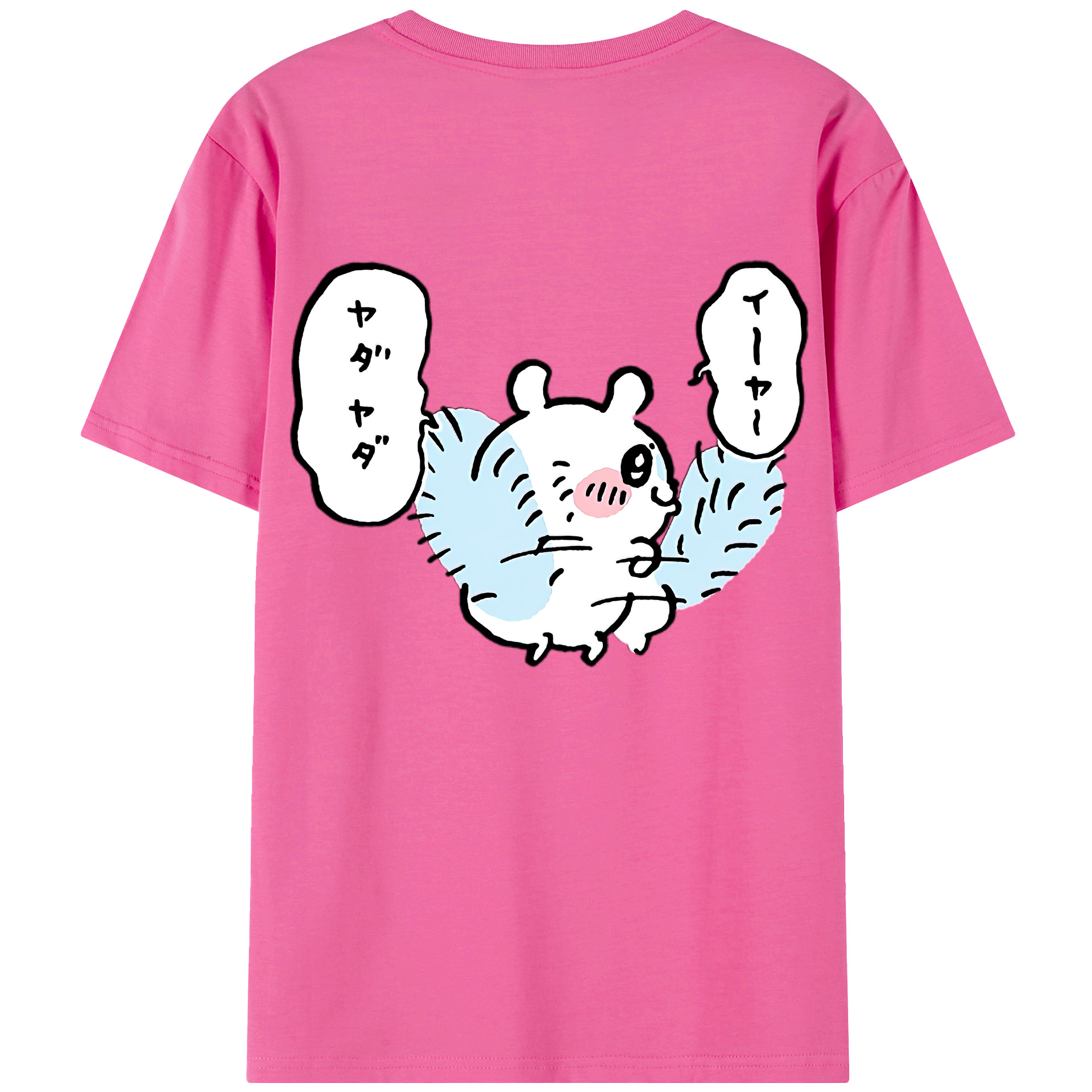 （画像用） ちいかわ モモンガ Chii-kawa Momonga レディース半袖Tシャツ(バックプリント)